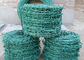 Twist weaving pvc dilapisi hijau Pagar Kawat Berduri Tarik Tinggi