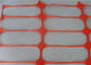 65 X 35mm Orange Safety Warning 50m Jaring Plastik Untuk Pagar Bangunan